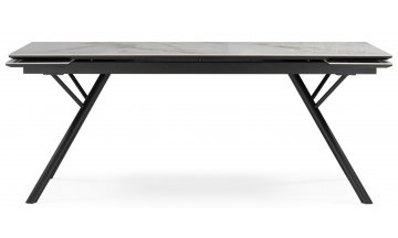 Керамический стол Ворен 180(240)x90 calacatta gold / черный