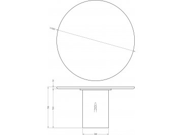 Керамический стол Рахим