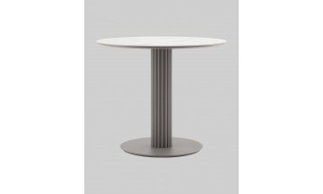 Керамический стол Линдор 90x90 мрамор / латте