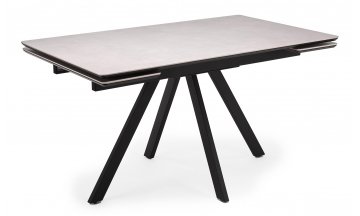 Керамический стол Вилли 140 (200) х 80 белый мрамор alpin white / snow white / белый