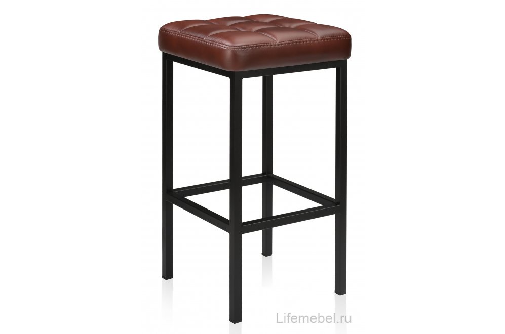 Барный комплект Лофт дуб рошелье / кожзам мустанг браун