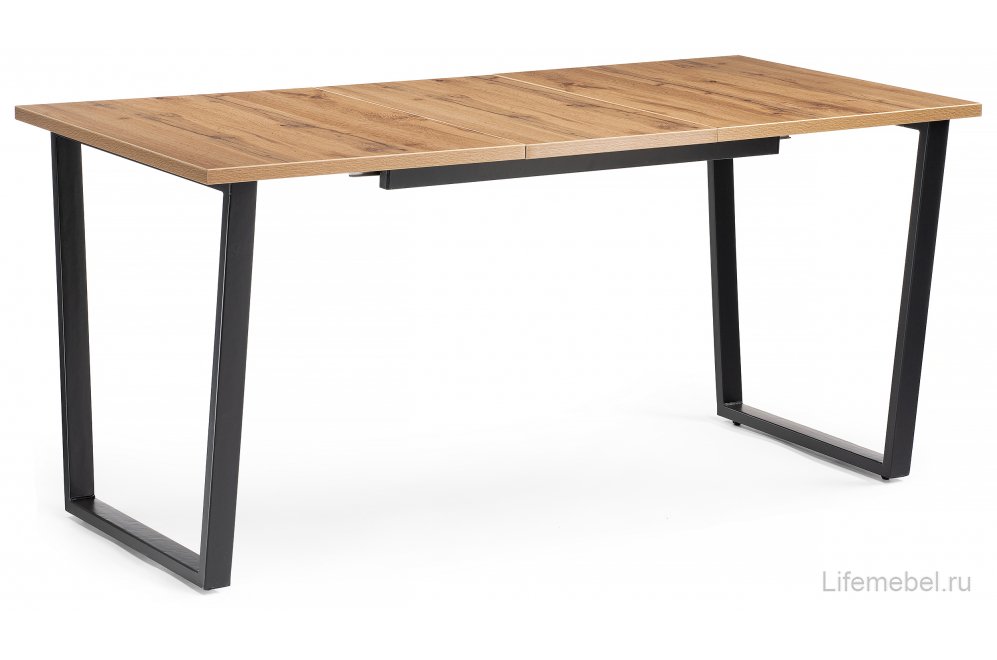 Обеденная группа Алсисар дуб вотан / черный матовый / зеленый