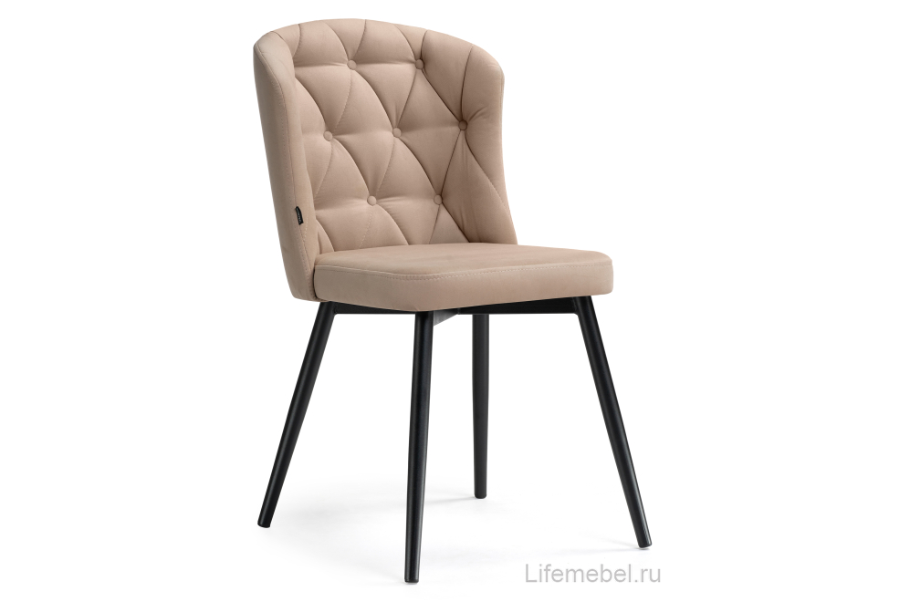 Обеденная группа Эудис velutto 05 / белый мрамор / черный