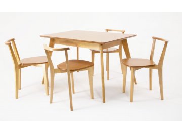 Складной стол Сканди Франк 120 натуральное дерево / натуральное дерево