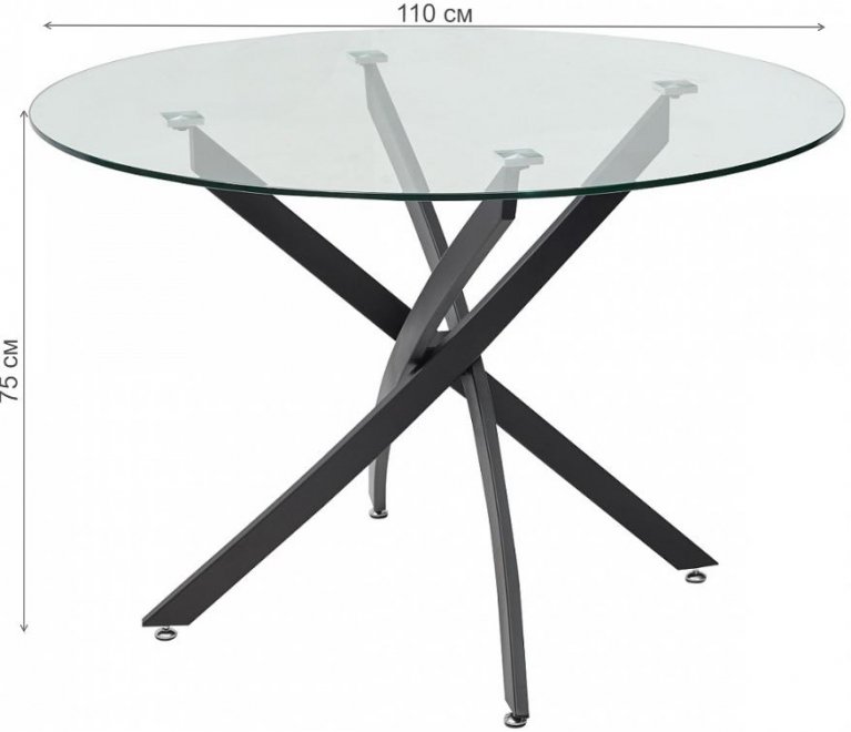 Обеденная группа стул Bloom brown и стол Petal D110