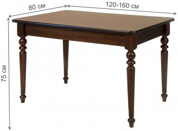 Складной стол Вивальди 120 / Ингольф орех