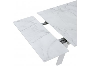 Обеденный стол Wings жемчужный перито / белый