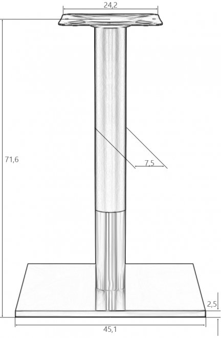 Подстолье обеденное Valentino