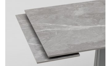 Керамический стол Харнек 120(180)x80x76 серый мрамор