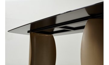 Керамический стол Bronte 200 KL-188 контрастный мрамор матовый / шампань