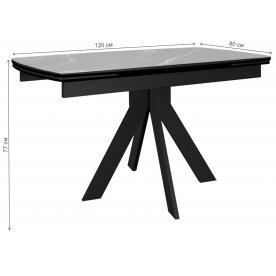 Керамический стол DikLine DKU120