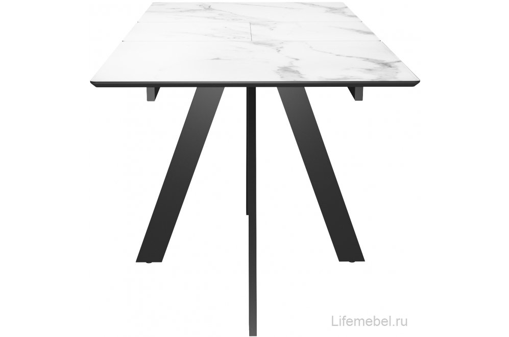 Керамический стол DKD140 раскладной белый / черный