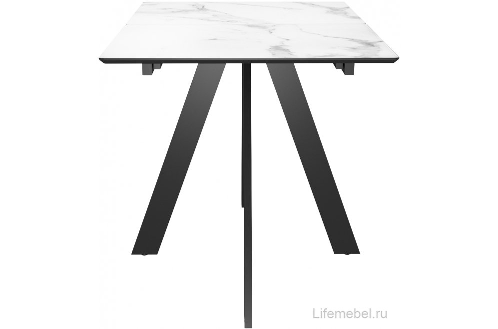 Керамический стол DKD140 раскладной белый / черный