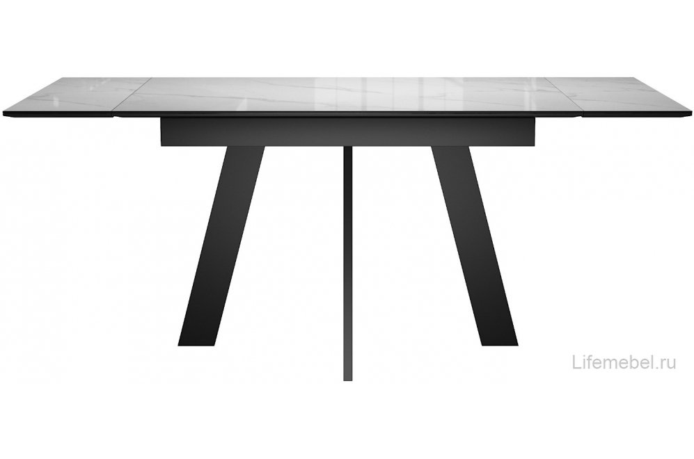 Керамический стол DKM120 раскладной carrara gloss