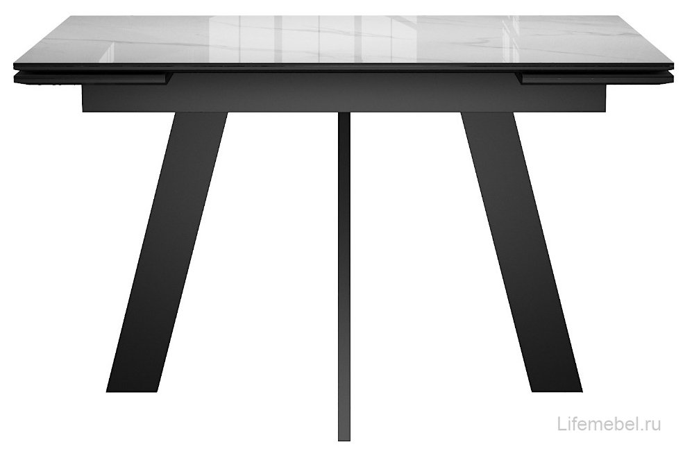 Керамический стол DKM140 раскладной carrara gloss