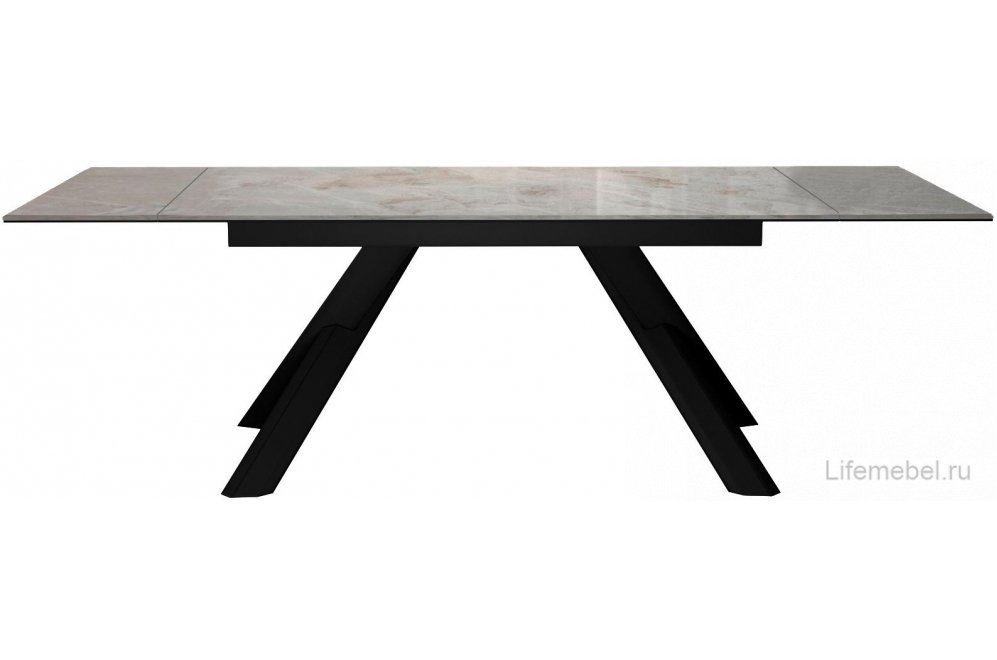 Керамический стол DKX140 раскладной italian grey / черный