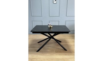 Керамический стол Неджи черный мрамор / черный