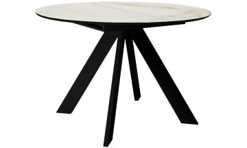 Керамический стол SKC110 раскладной ostra bianco белый / черный