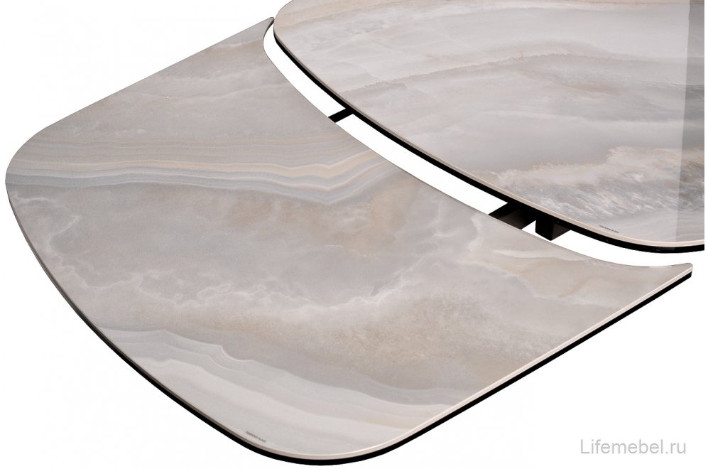 Керамический стол Сулфур серый