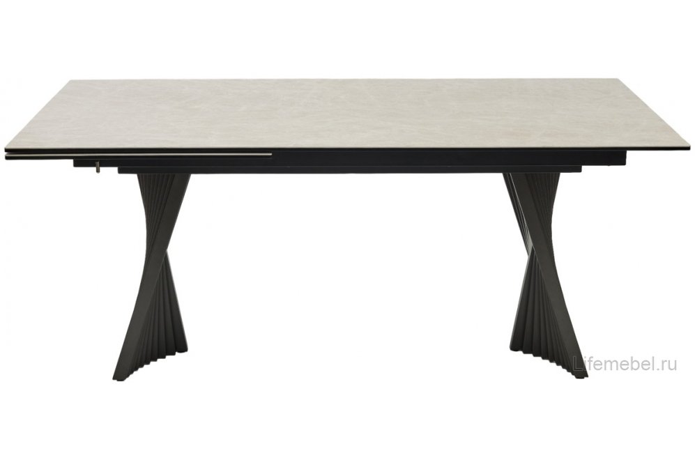 Керамический стол Yoakim 180 испанская керамика TL-102 бежевый мрамор / темно-серый