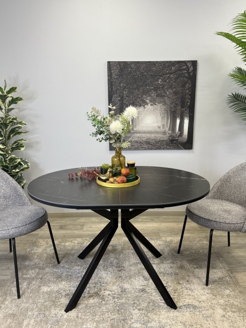 Стол DO1200 черный / керамика черная