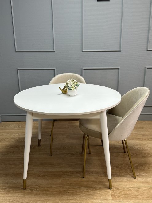 Стол K1000 крем стекло / венге