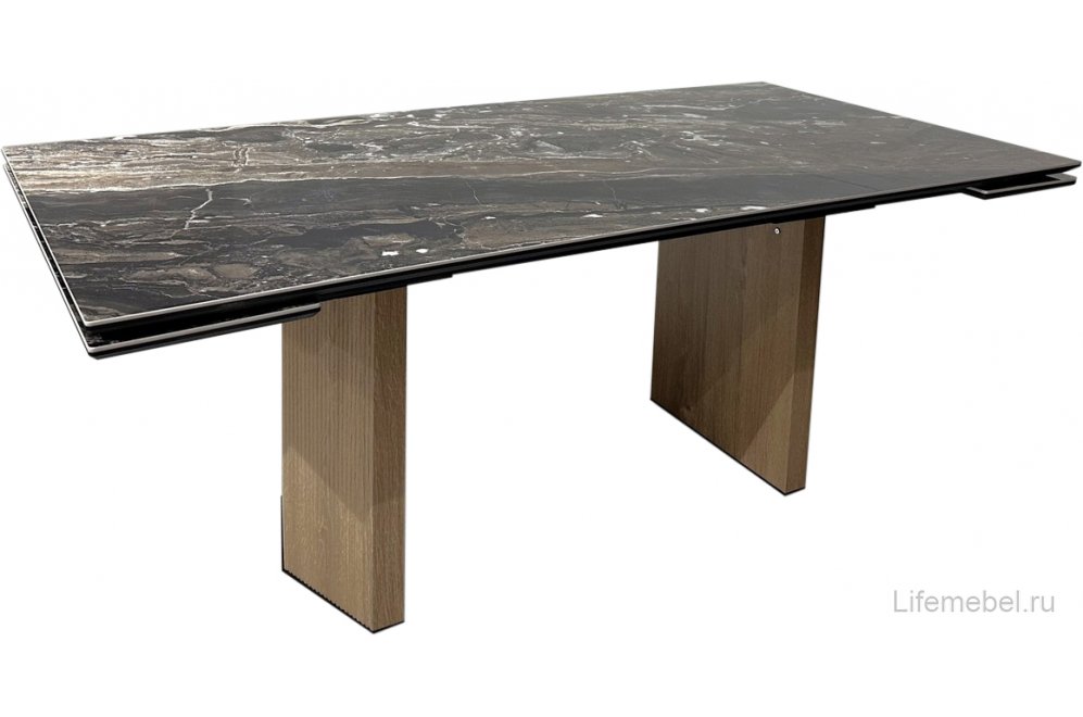 Керамический стол Моцарт 200 amadeus polished / дуб монтана