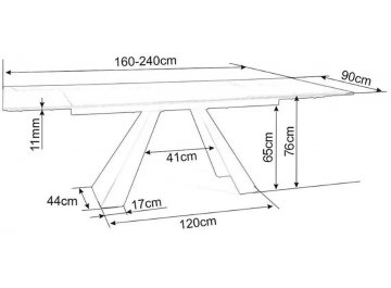 Керамический стол Salvadore