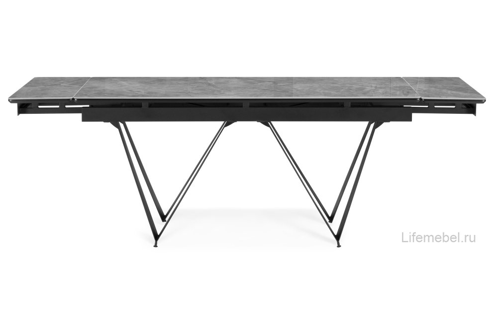 Стол Titanium серый глянец / черный