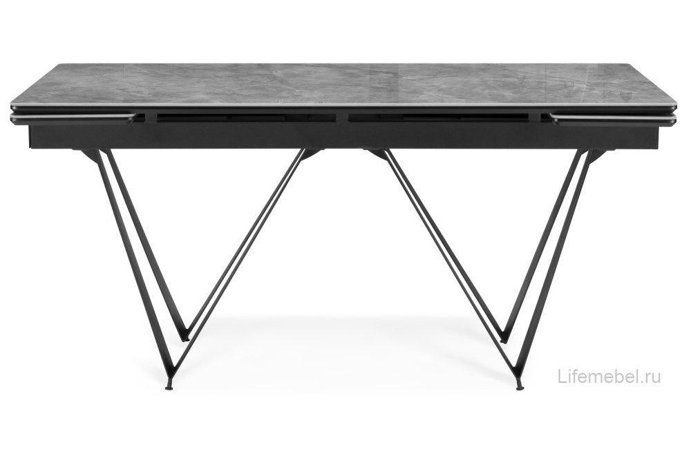 Стол Titanium серый глянец / черный