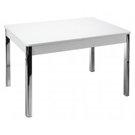 Стол Jennifer хром / экстра белое матовое стекло