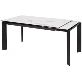 Керамический стол Cremona 140 high gloss statuario