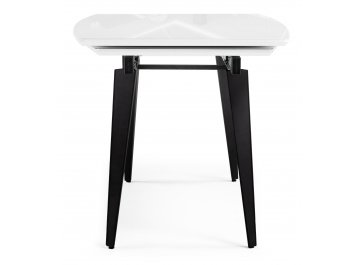 Обеденный стол Элис 140(200)х80 белый / черный