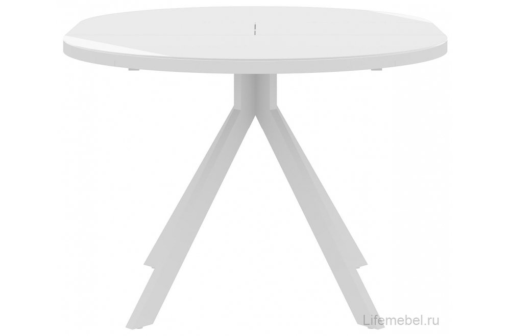 Стеклянный стол Алгоф белый