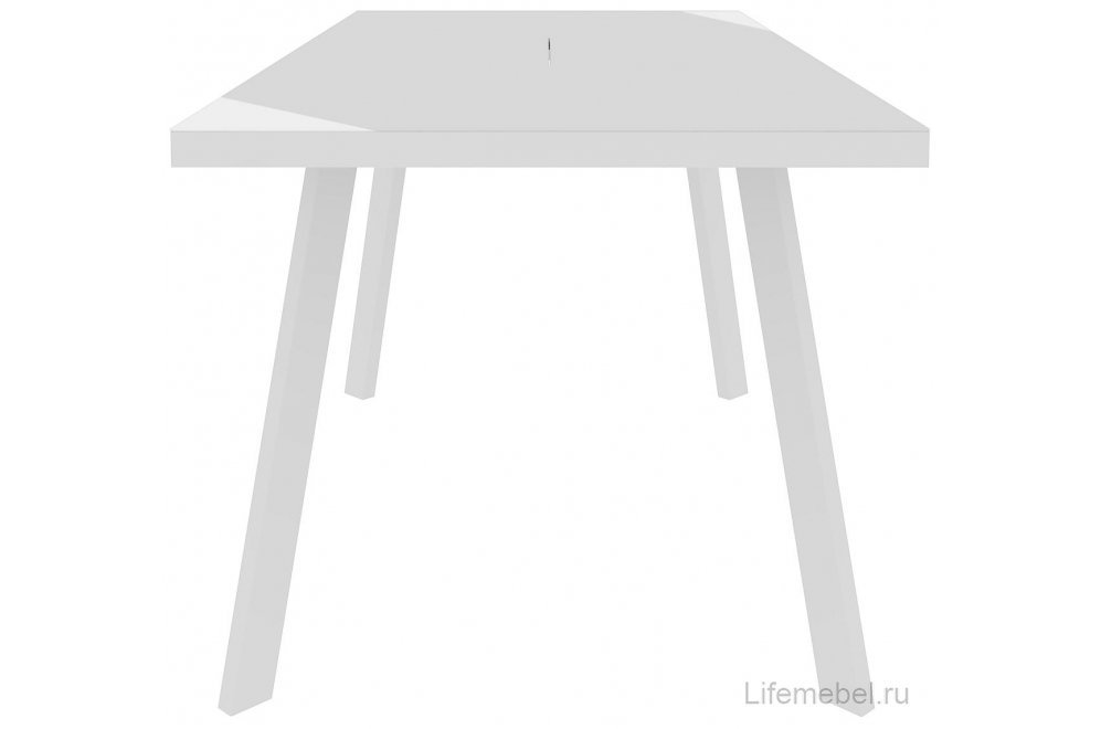 Стеклянный стол Анемо 120 белый