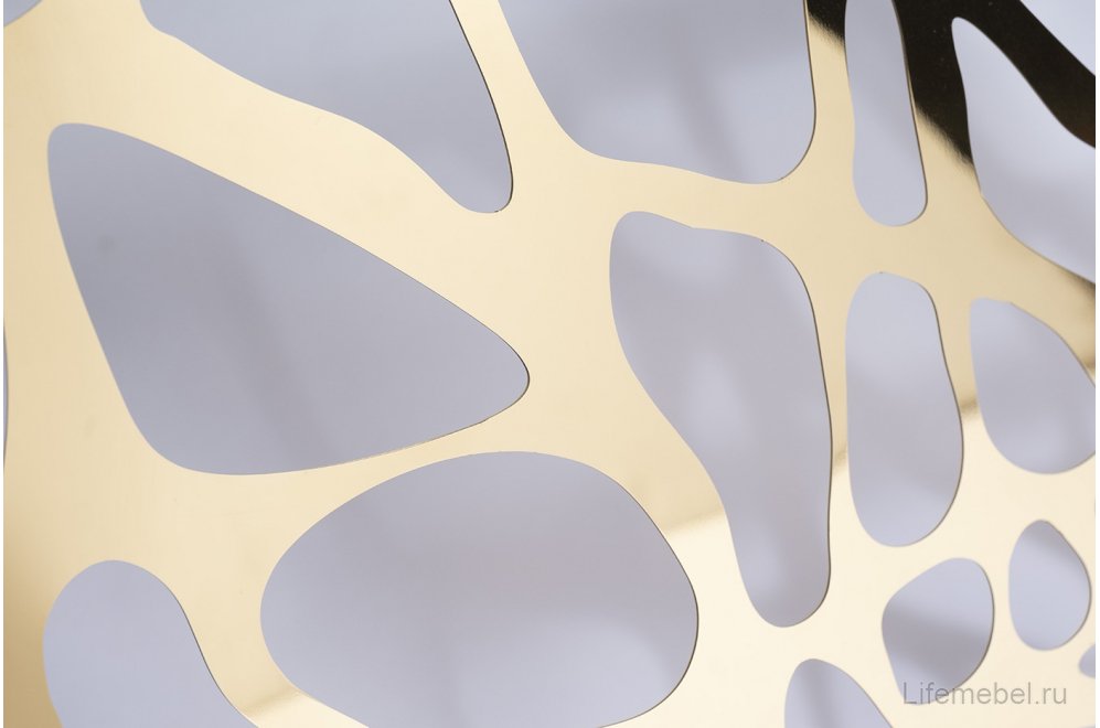 Стеклянный стол Асл прозрачный / золото