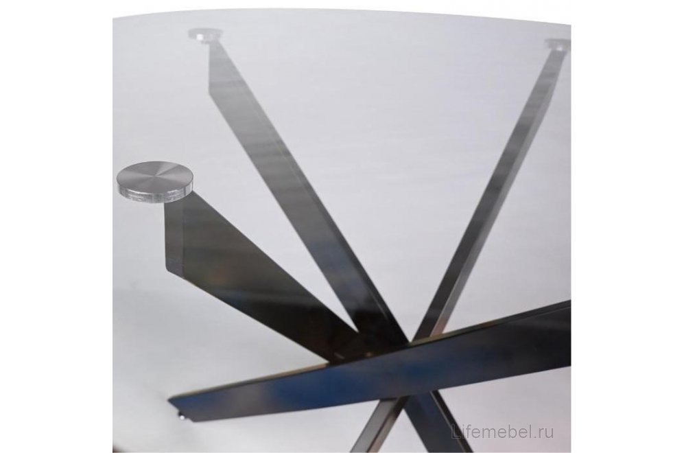 Стеклянный стол Берри тонированный 120х80