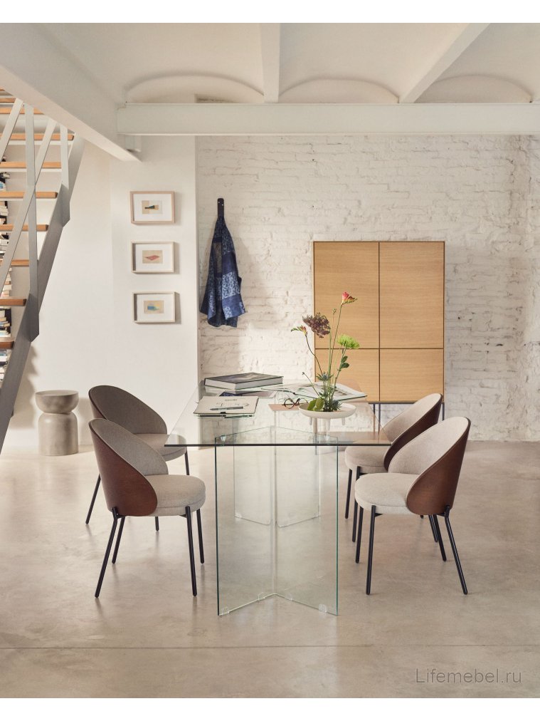 Стеклянный стол Burano прозрачный