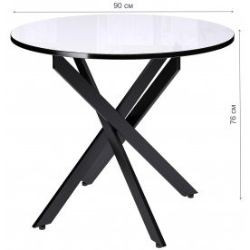 Стеклянный стол Dikline Rs90