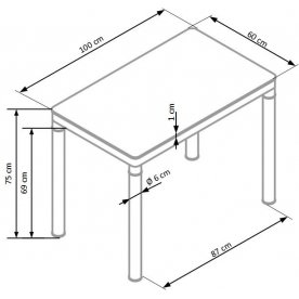Стеклянный стол Argus
