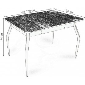 Стеклянный стол Кофе