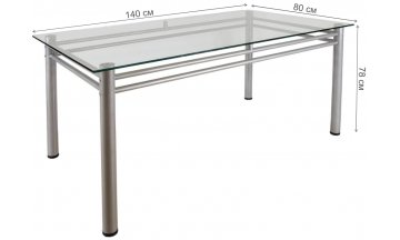 Стеклянный стол Робер 15