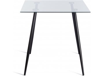 Обеденный стол Sophia (mod. 5003) 110х80х75 черный / прозрачный