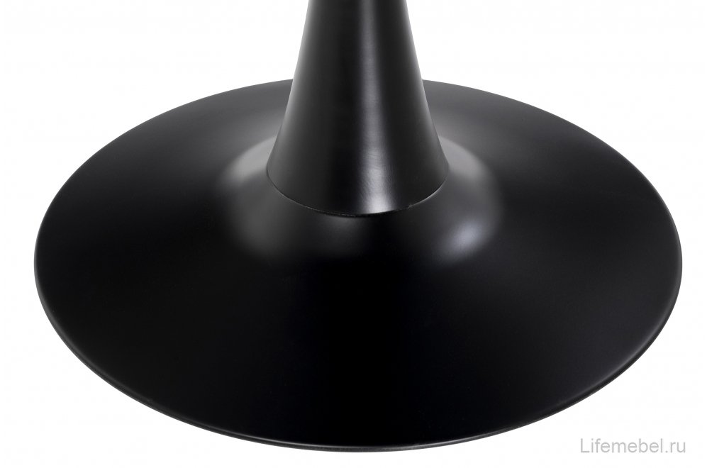Стеклянный стол Tulip 90 black glass