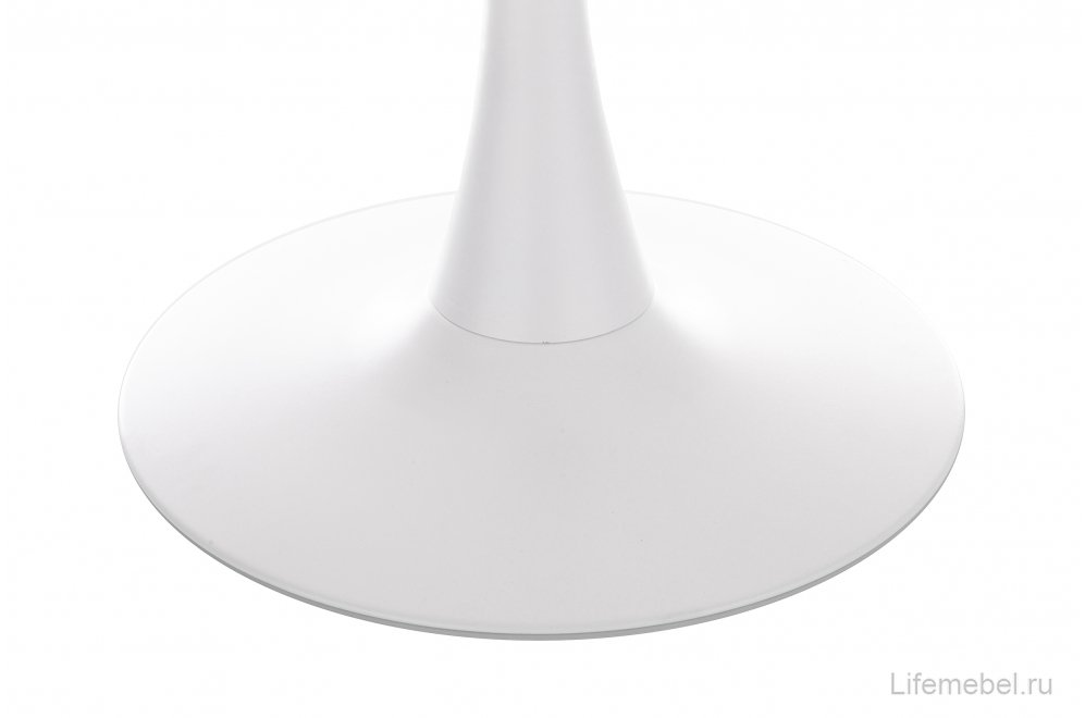 Стеклянный стол Tulip 90 white