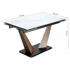 Стеклянный стол Вирджиния