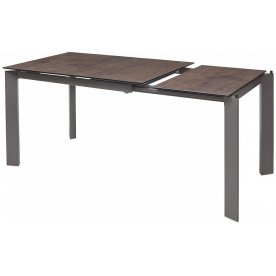 Стол Corner 120 glazed glass copper / grey 1