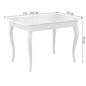 Стеклянный стол DikLine M110