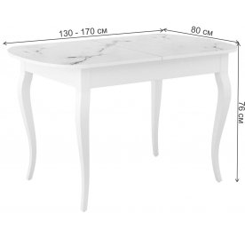 Стеклянный стол DikLine M130