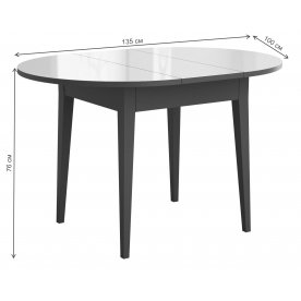 Стеклянный стол DikLine MR100